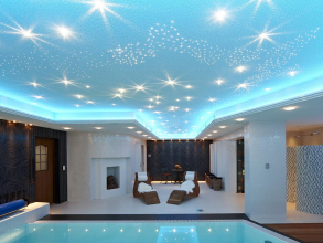 Комплект Cariitti "Звездное небо" VPL30T-Crystal Star, хром, белое мерцание, 118 точек